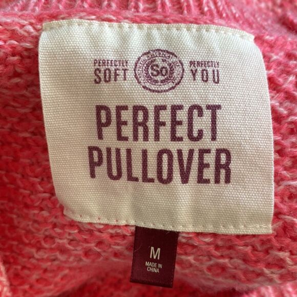 Perfect Pullover Women’s Medium Crochet Long Sleeve Sweater Crewneck - Picture 8 of 9